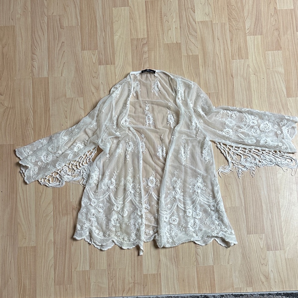 Vintage Elegant Lace Kimono Cardigan